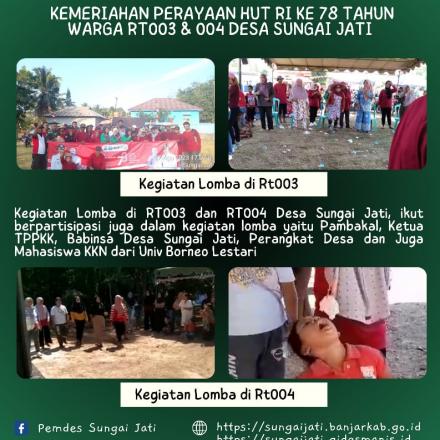 Kegiatan Lomba Perayaan HUT RI ke 78 Tahun